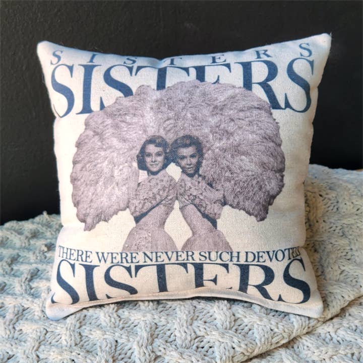 Desmond Brown - Wholesale Throw/Decorative Pillow - Holiday Tiny Pillow- Sisters
