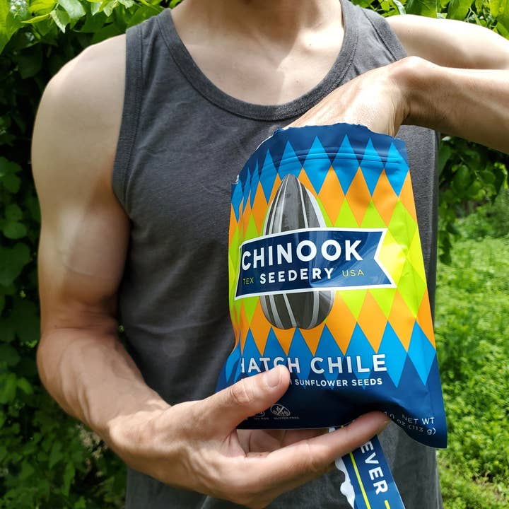 Chinook Seedery - Wholesale Seeds/Kernels - Hatch Chile Snacks | Spicy Sunflower Seeds | 4oz |Resealable4