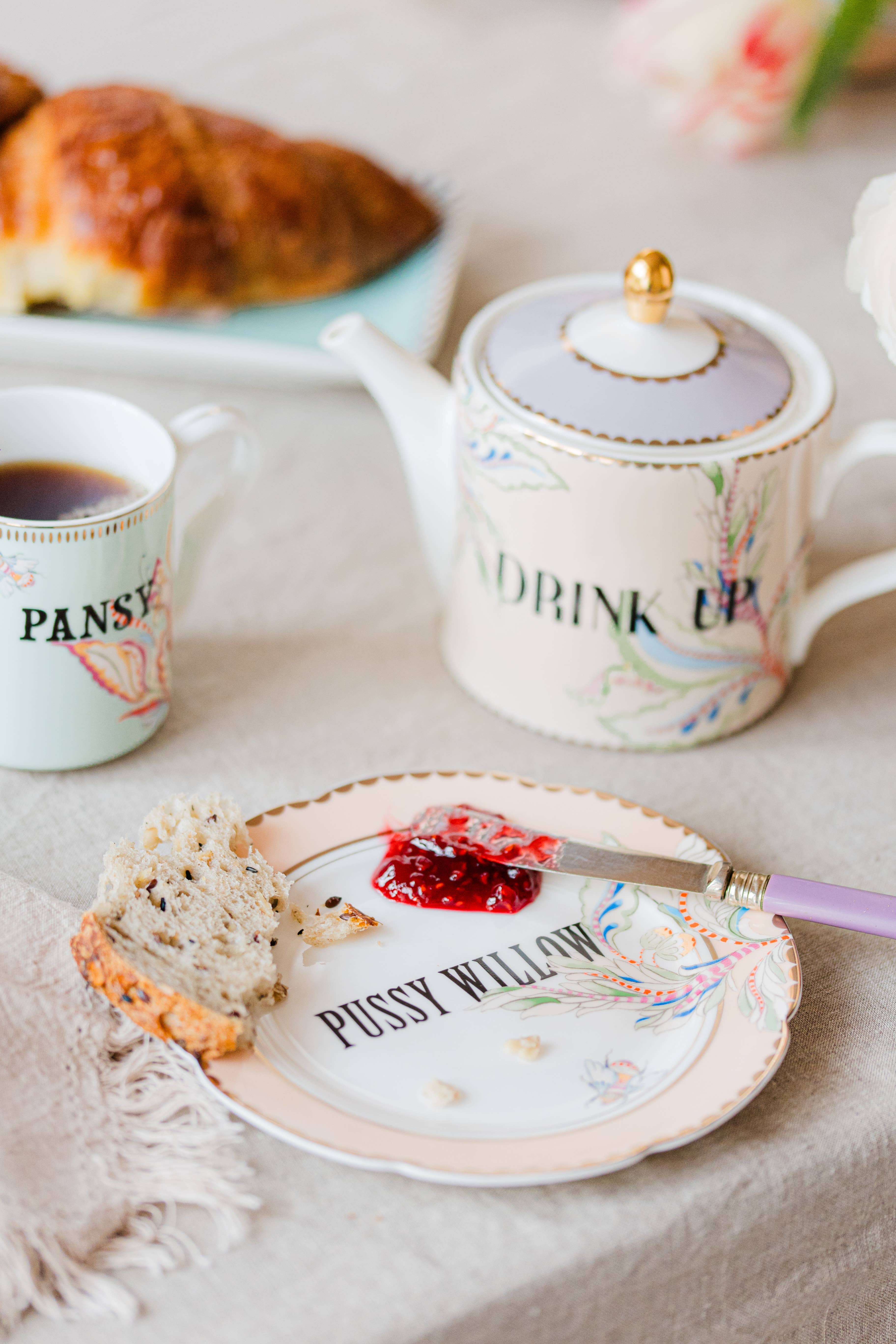 Yvonne Ellen - Wholesale Dinner Plate - Yvonne Ellen Floral Tea Plates (set Of 4)1