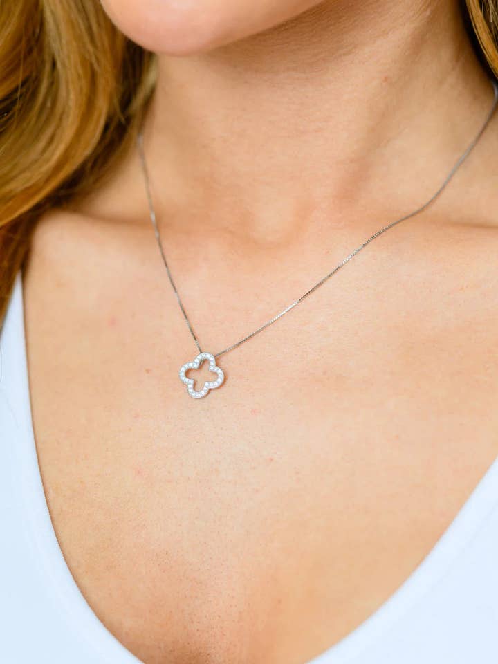 Pure Luck Sterling Silver Pendant Necklace for wholesale by Avenue Wholesale