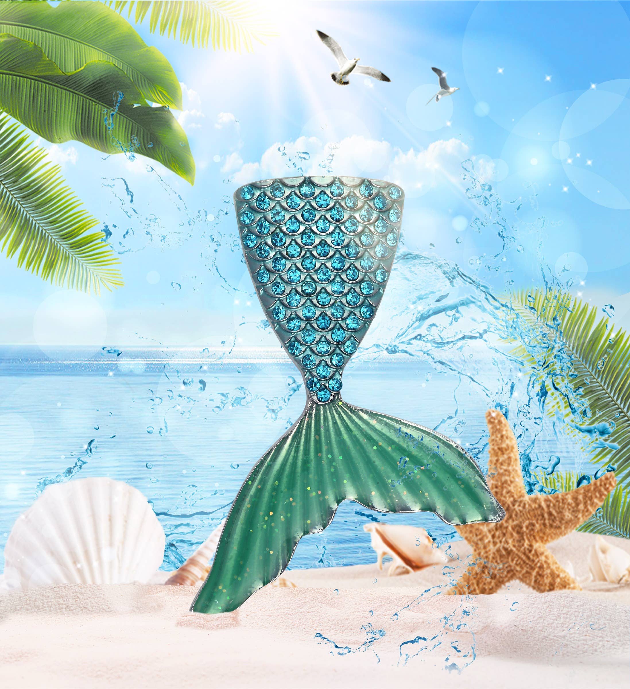 Cota Global - Wholesale Magnet - Sparkling Magnets - Mermaid Tail1