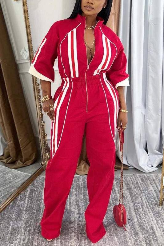 Flarix - Wholesale Jumpsuit - Women's - cargo straight leg jumpsuit1