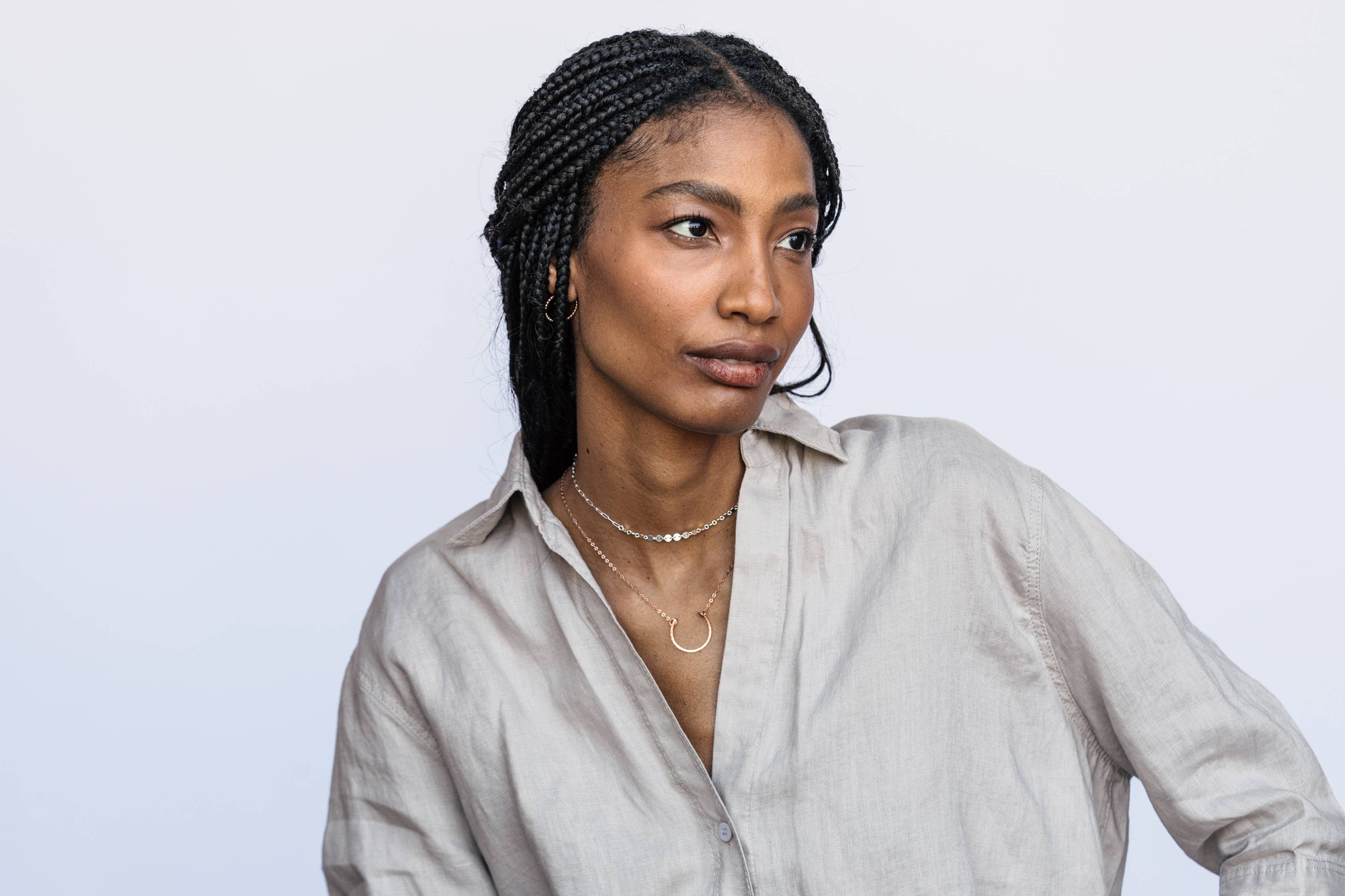 Agapantha Jewelry - Wholesale Pendant/Charm Necklace - Hanna Half Moon Necklace6