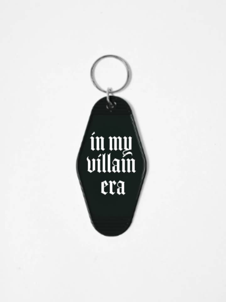 Goth Style, Witchy Style, Motel Keychains, In My Villain Era for wholesale by Wickedly Divine Shop