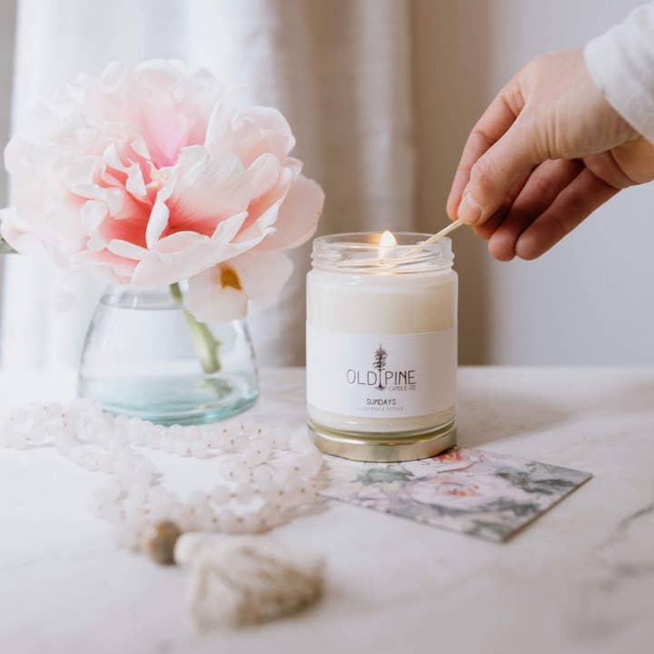 Old Pine Candle Co - Wholesale Jar/Filled Candle - Sundays Candle1