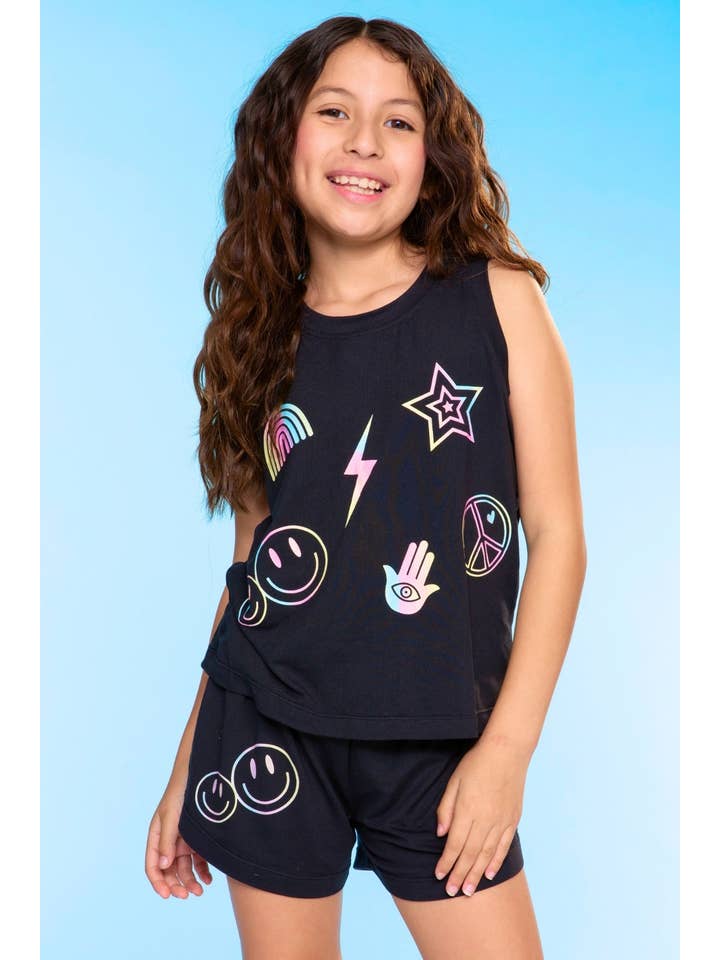 PixieLane - Wholesale Top & Short Set - Kids - Simply Soft Tank & Dolphin Short Set
