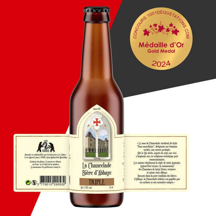 Brasserie Les 2 Ours - Vendita all'ingrosso Birra - La Chancelade Triple - Birra d'Abbazia2