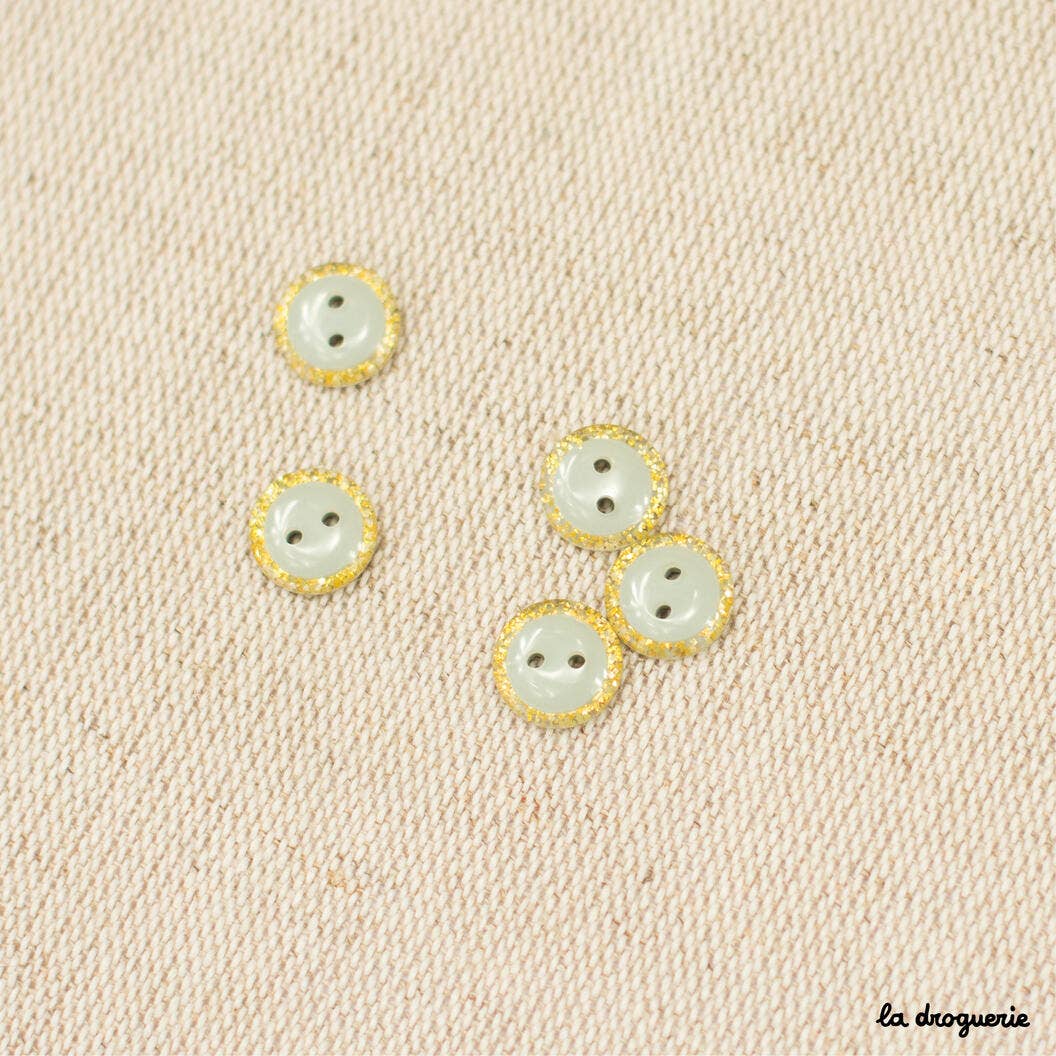 LA DROGUERIE - Wholesale Drukknoop/naaiknoop - 10 mm glitterende magische knoop - 10 mm knoop5