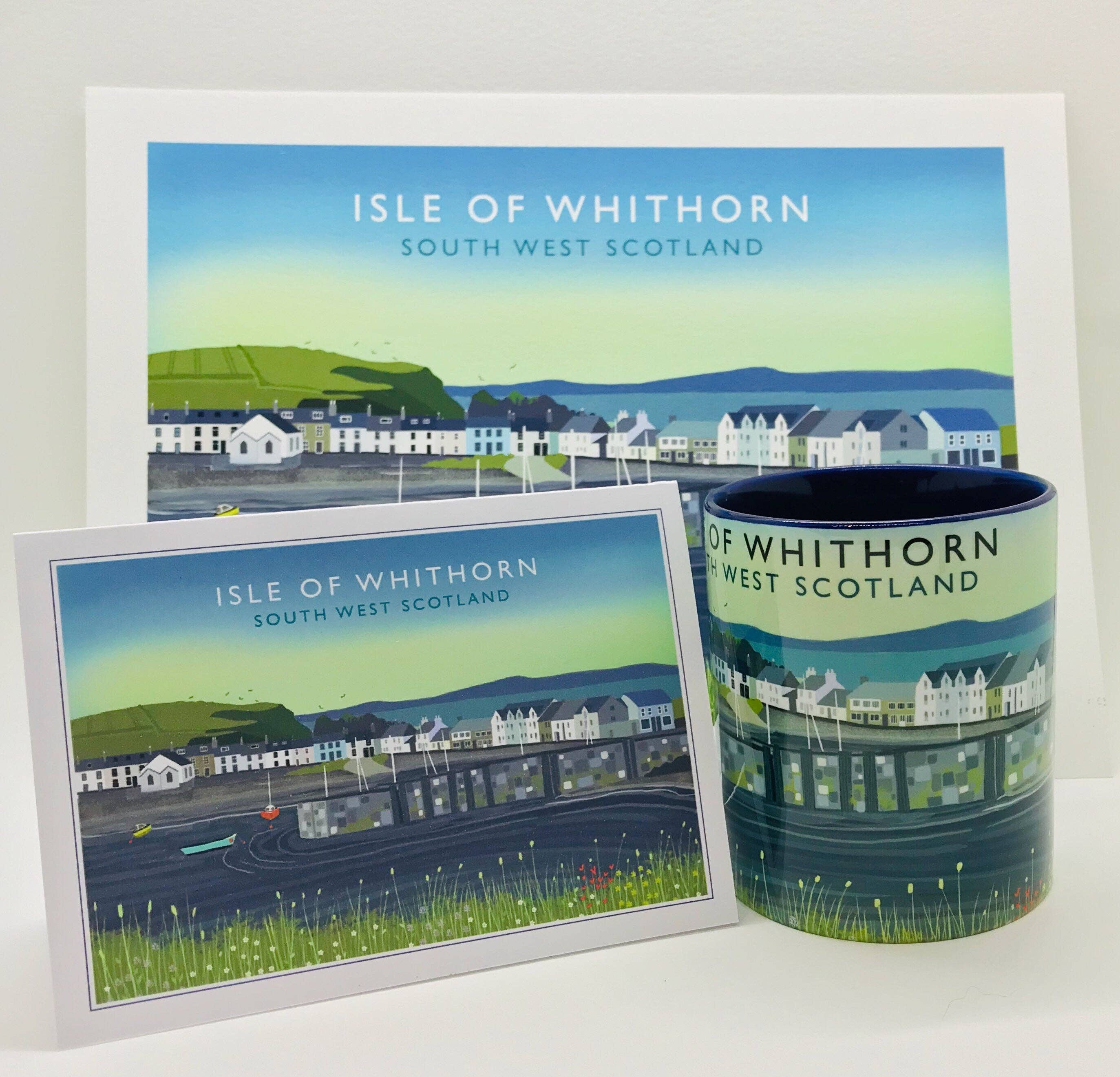 Galloway Arts - Wholesale Art Print - Isle of Whithorn Scottish Travel Poster  | Scottish Landscape | Wall Art | Made in Scotland | Quality Giclee Art Print signed by the Artist4
