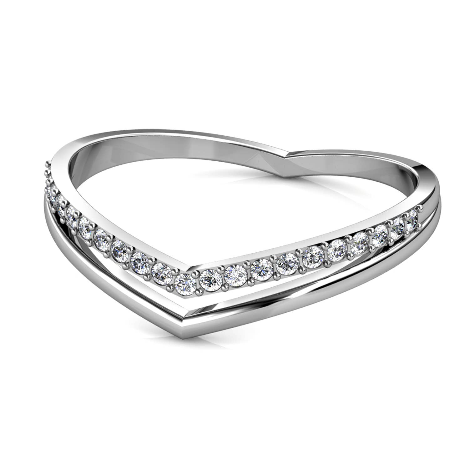 CARALI / MYC Paris - Wholesale Multi-Stone Ring - Tiryns Ring - Silver and Crystal1