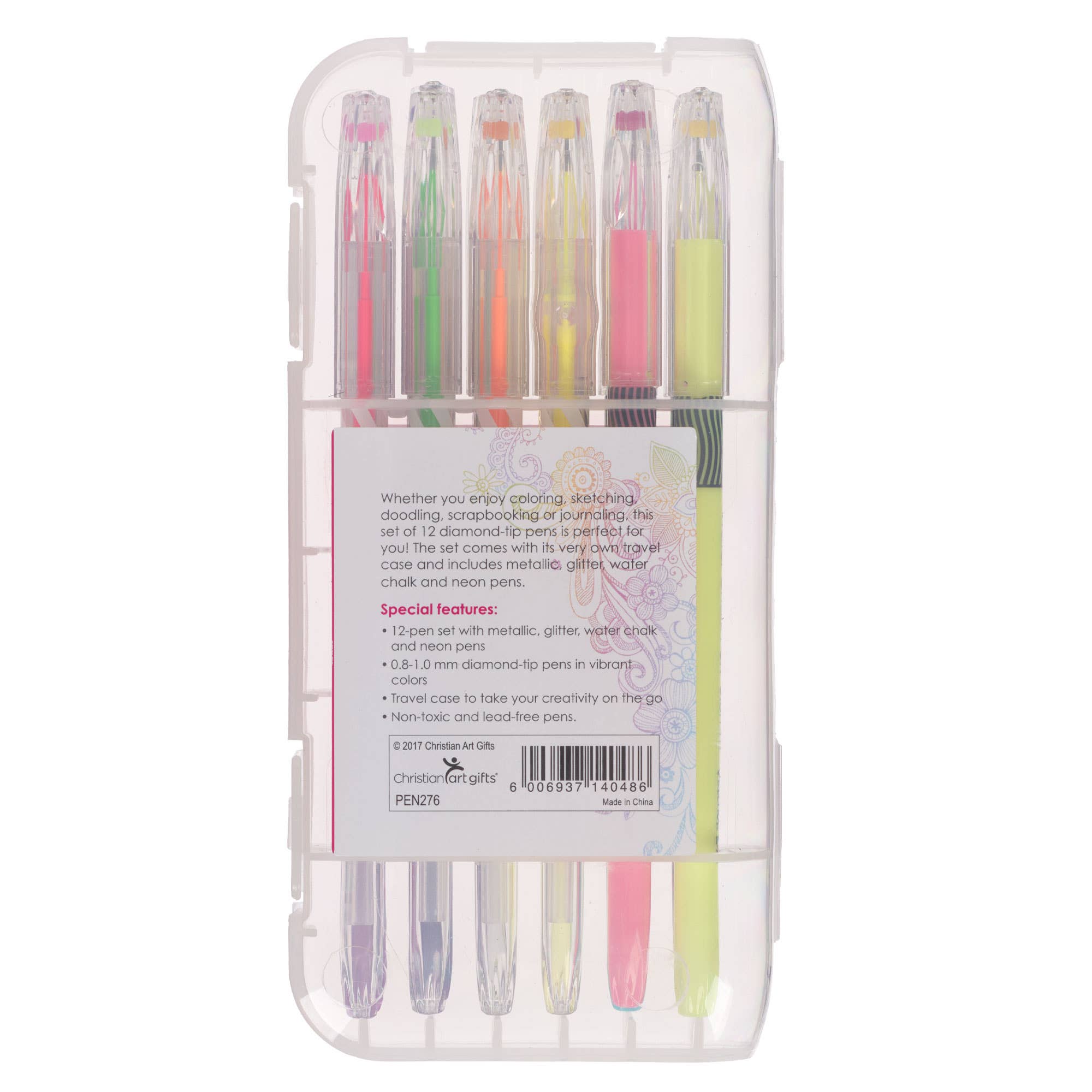 Christian Art Gifts - Wholesale Pen - Gel Pen Set 12pc Assortment1