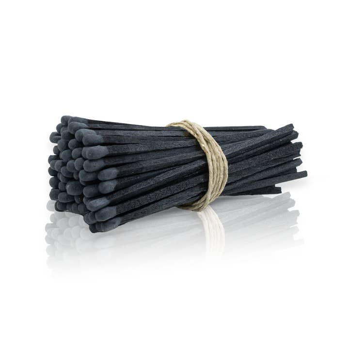 4" Charcoal Tip Matchsticks - Matches, Bulk, Loose 100 pcs for wholesale by Chandler Studio