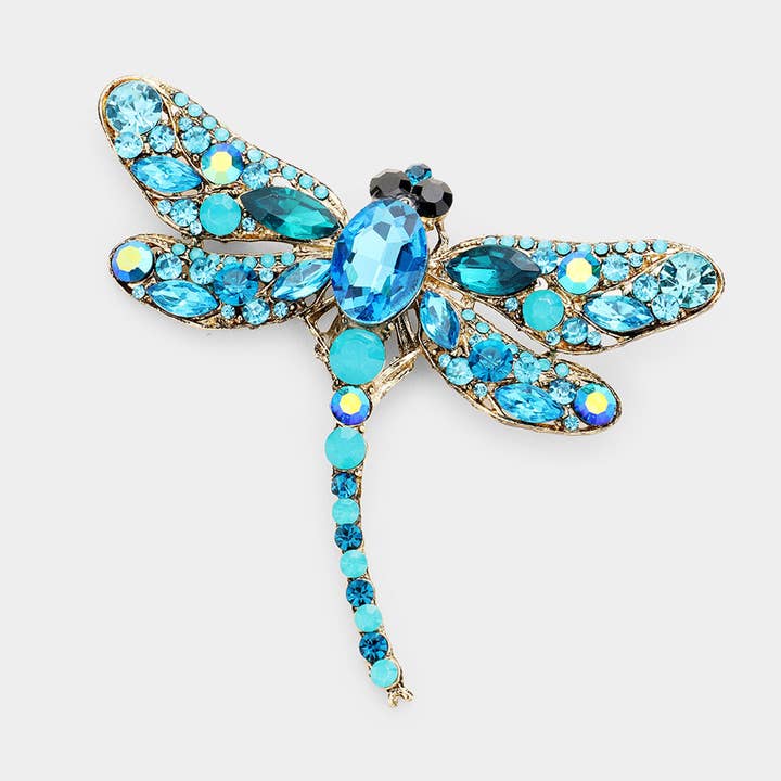 Sensibling Corp. - Wholesale Brooch - Crystal Rhinestone Dragonfly Brooch / Pendant10