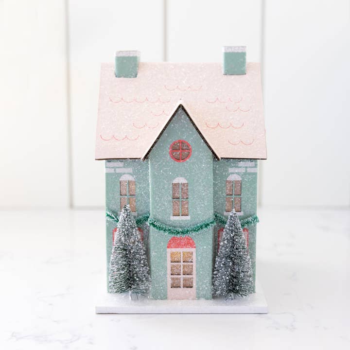 My Mind’s Eye - Wholesale Christmas Decoration - VIL1052 - Village Christmas Paper House Decoration