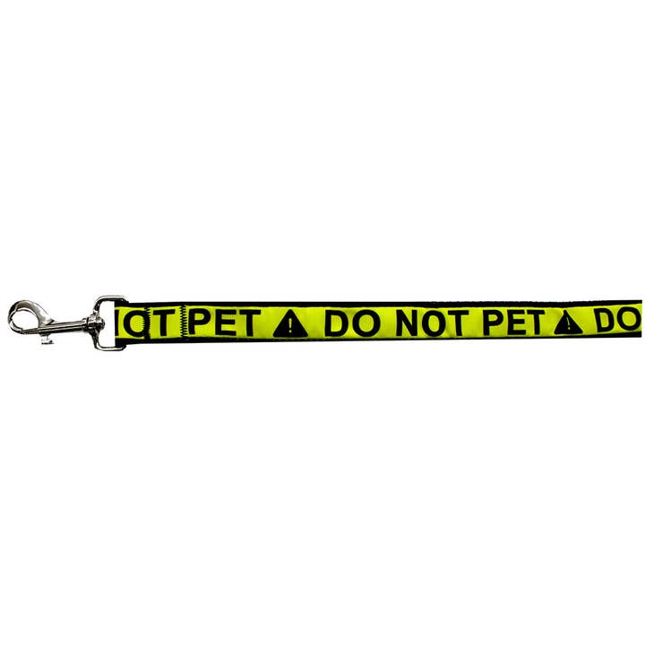 Mirage Pet Products - Wholesale Pet Collar - Dog - Do Not Pet Caution Tape Nylon Ribbon Collar