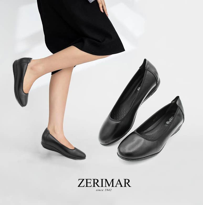 Black Zerimar Women’s Ballet Flats: Elegant,Lightweight,2.5cm Heel for wholesale on Faire2