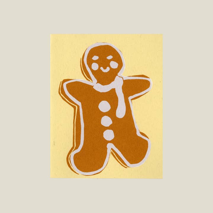 Gingerman card for wholesale by Kinaloon