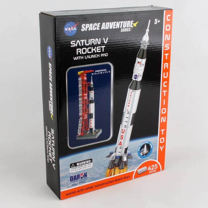 SPACE ADVENTURE SATURN V ROCKET CONSTRUCTION TOY for wholesale by Daron Worldwide Trading
