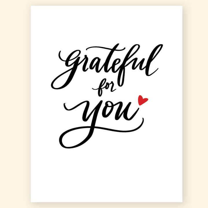 Biglietto d'auguri «Grato per te». per la vendita all'ingrosso da parte di Studio G