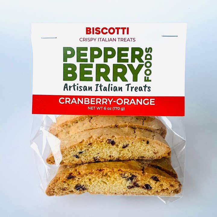 Pepperberry Foods LLC – wholesale Biscuit – Cranberry Orange Biscotti0