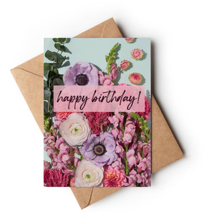 Happy Birthday! - Floral Photography Greeting Card for wholesale by Still Wild