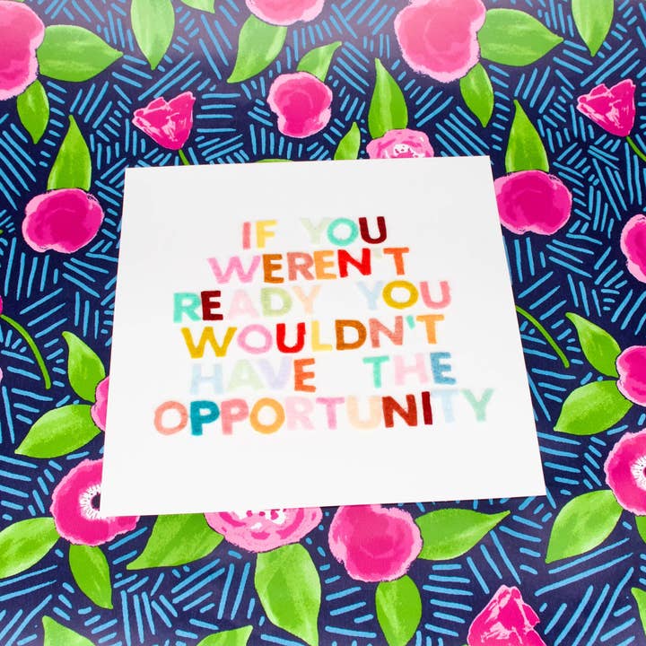 If You Weren't Ready Felt Letters for wholesale by Rachael Mayer Art