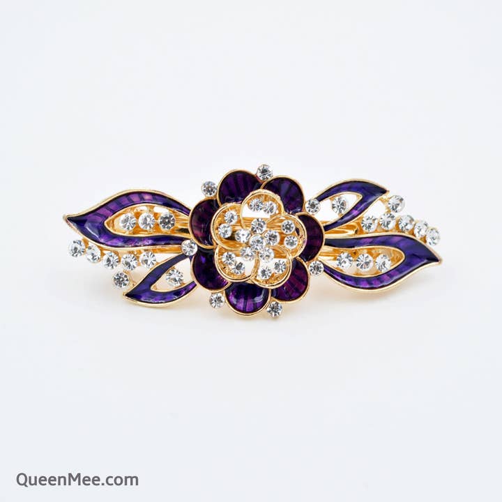 QueenMee Accessories - Wholesale Hair Clip - Women's - Flower Hair Clip in Enamel1