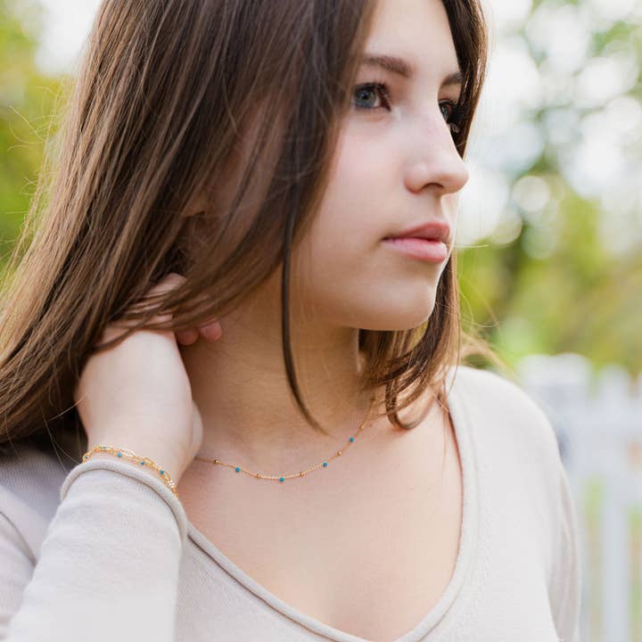 satellite gemstone necklace package for wholesale by Cool and Interesting