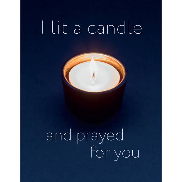 Praying for You Card - Single Votive Candle for wholesale by Leonard Smith
