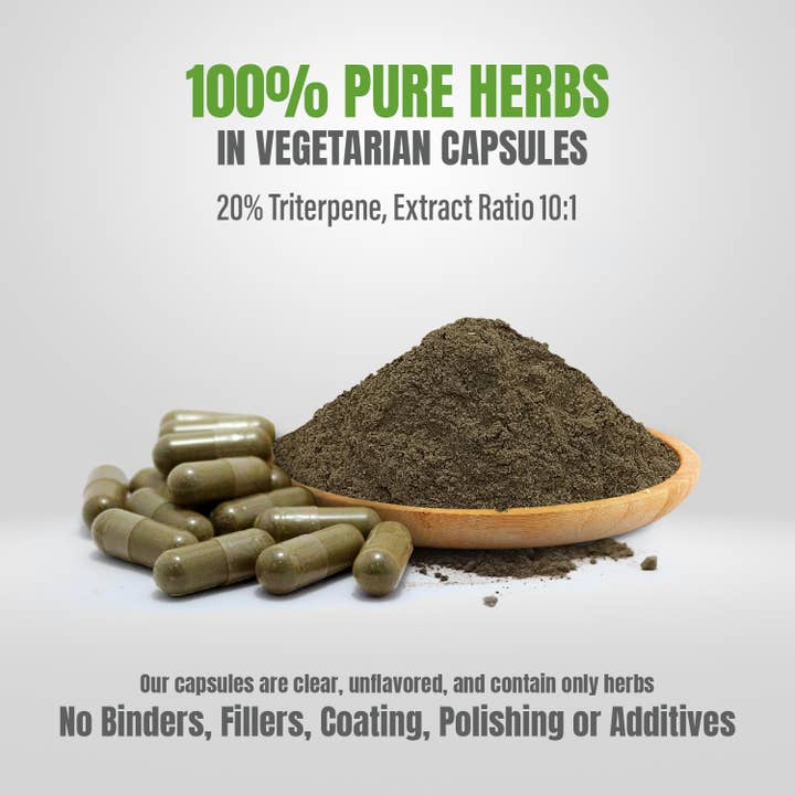 HerbsForever - Wholesale Oral Supplement/Vitamin - Gotu Kola Centella 20% Triterpene 10:1 Extract 60 Caps 880mg4