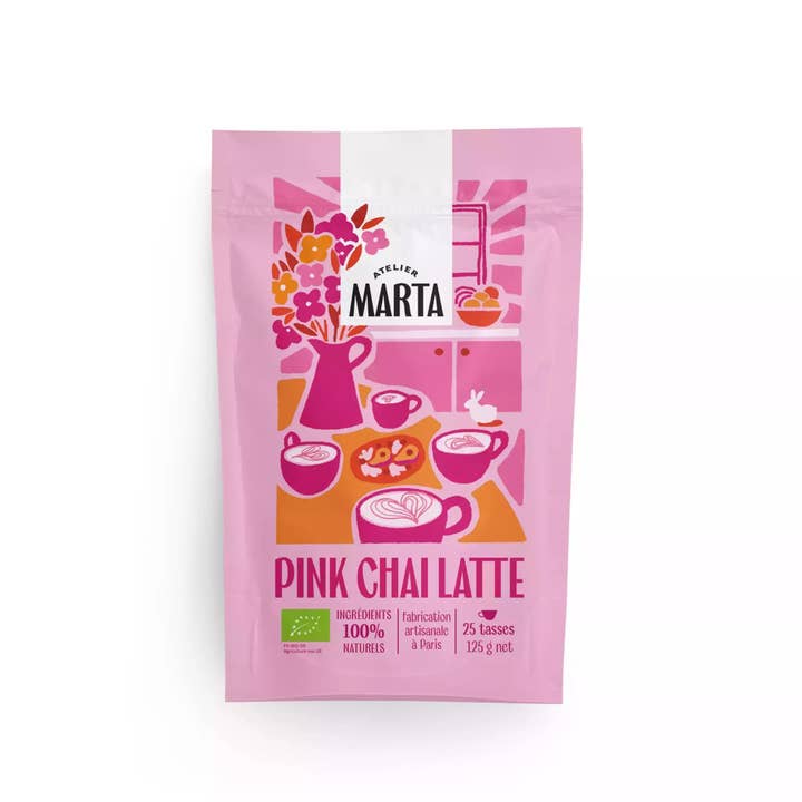 Atelier Marta - Wholesale Powdered Health Drink - Pink Chai Latte | physical and mental performance