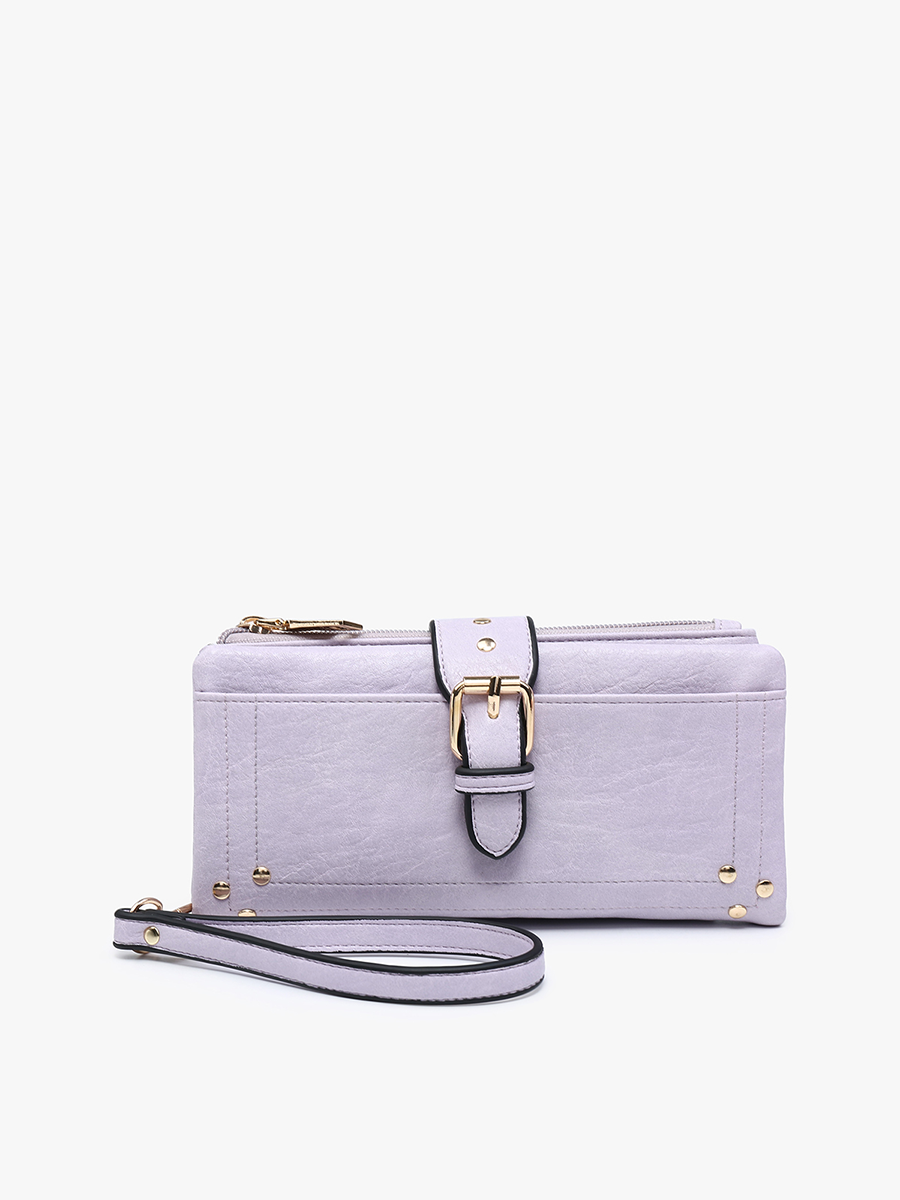 Jen & Co. - Vente Portefeuille – femme - Portefeuille/Pochette Cadence à boucle avec fermeture éclair supérieure1