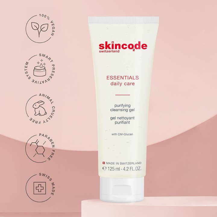 NAVA GLOBAL PARTNERS – Engroshandel Ansigtsrens – Skincode rensende rengøringsgel 125ml1
