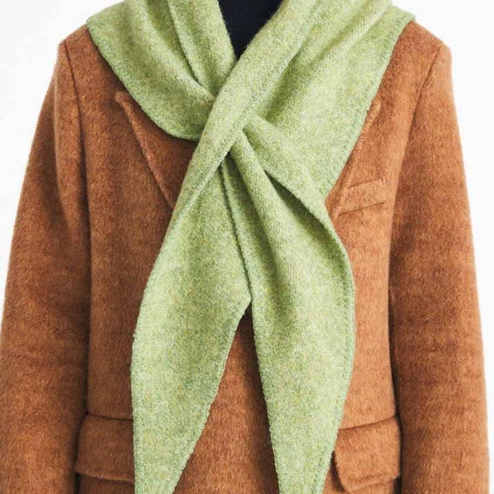 Dipped Shop - Wholesale Scarf - Women's - Winter Knit Wool Solid Color Triangle Scarf DP25G59212