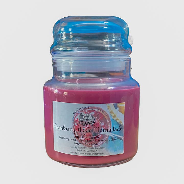 Cranberry Apple Marmalade Soy Wax Jar Candle for wholesale by Raynham Candle Company