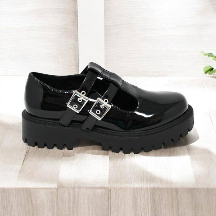 SWEET MAGIC MODA Y COMPLEMENTOS - Wholesale Chelsea Boots - Women's - PATENT LEATHER BUCKLE SHOE 0