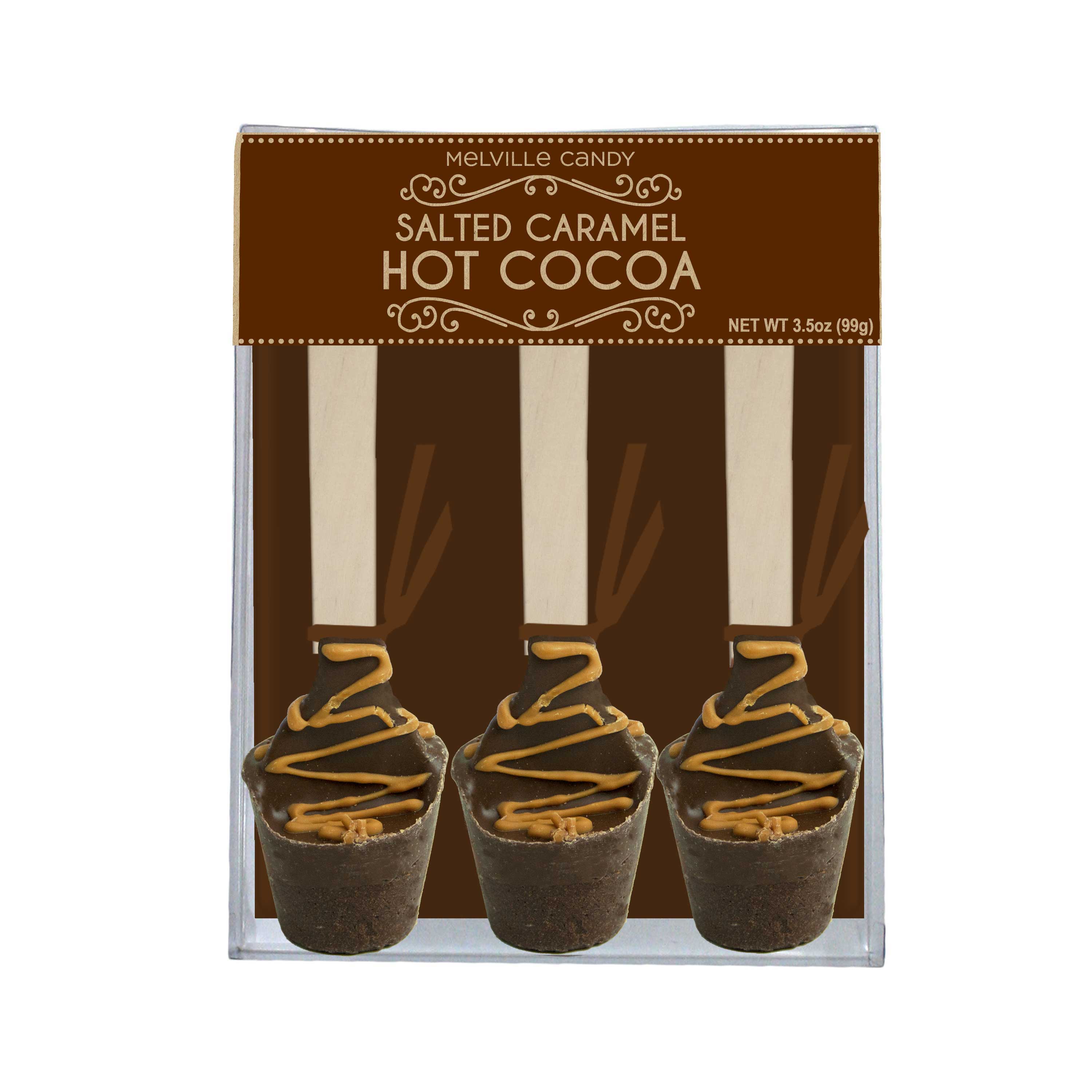 Melville Candy Company - Wholesale Hot Cocoa Spoon - Salted Caramel Hot Chocolate Spoons1