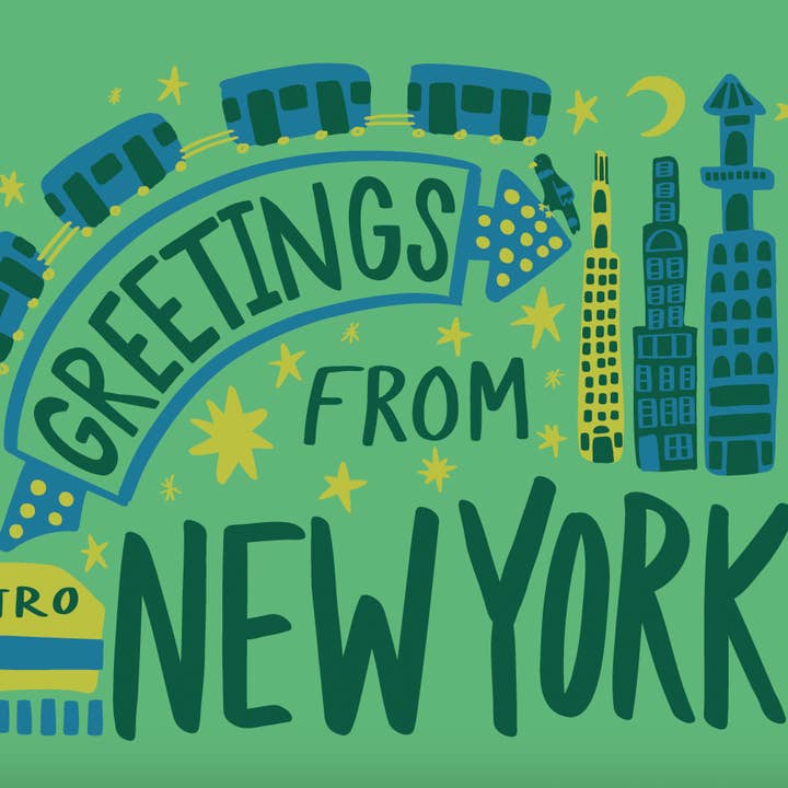 Calhoun & Co. - Wholesale Everyday Greeting Card - Greetings From New York Greeting Card2