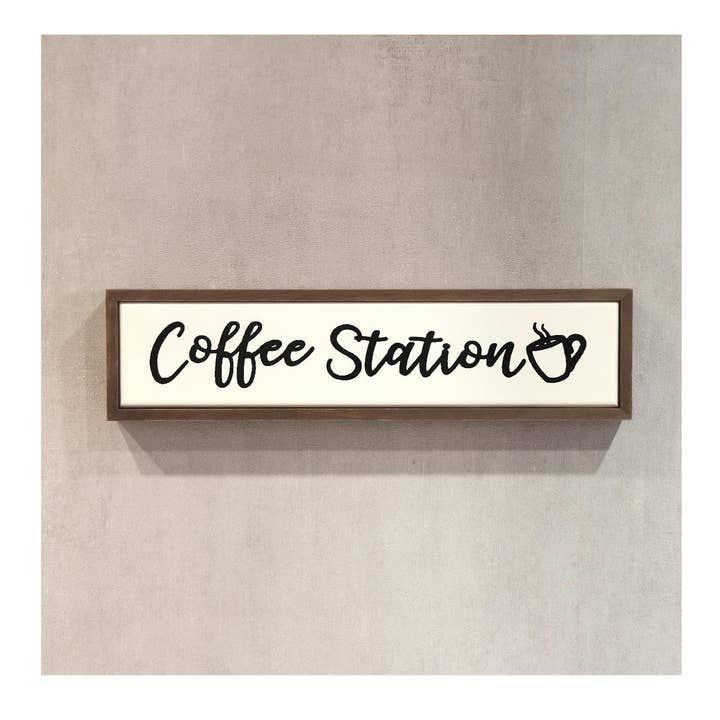 Truu Design - Wholesale Sign - Truu Design Stylish 'Coffee Station' Wall Sign1