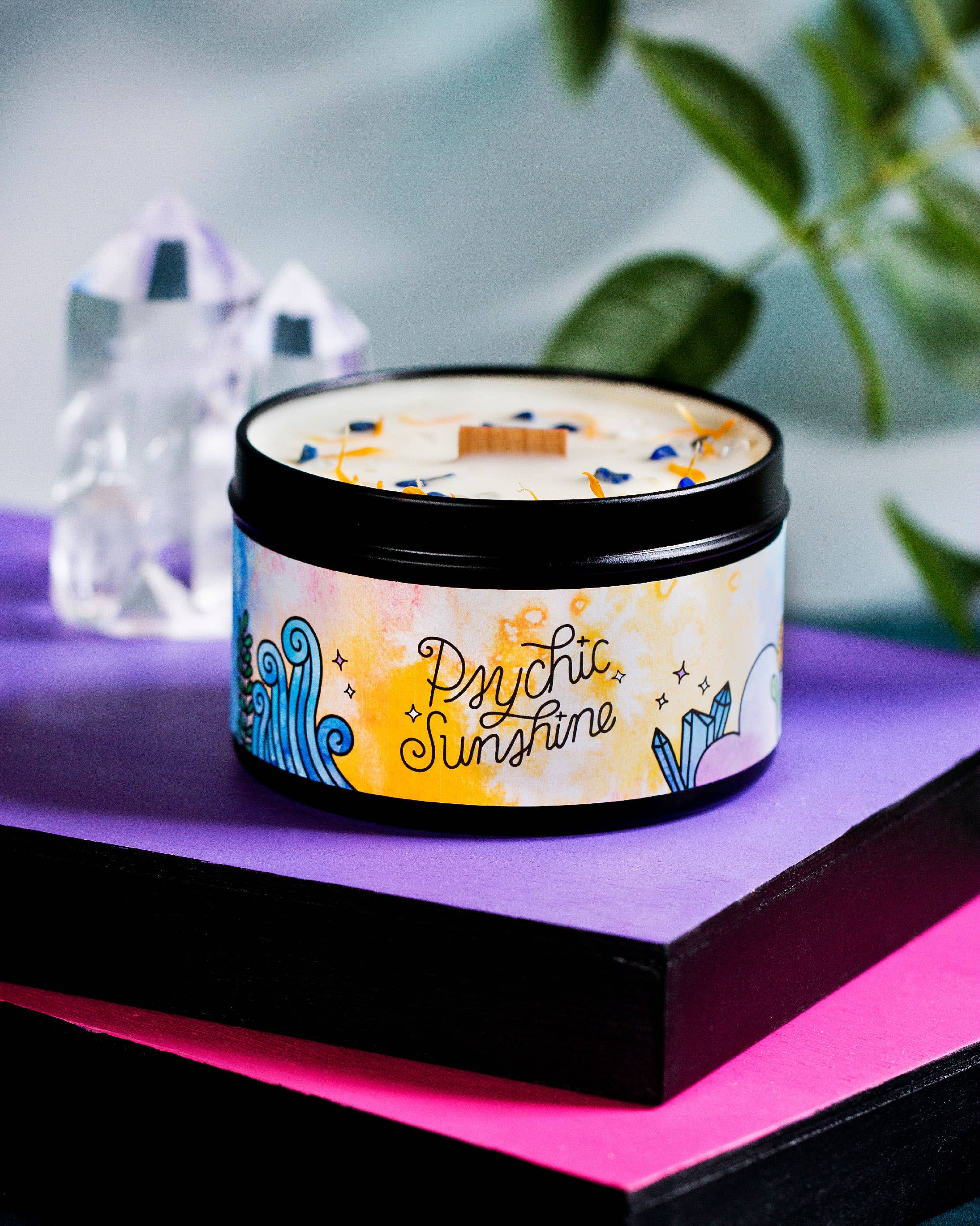 Rachel Beyer - Wholesale Travel Candles - Psychic Sunshine Magic Aromatherapy Candle - Citrus & Cedar4