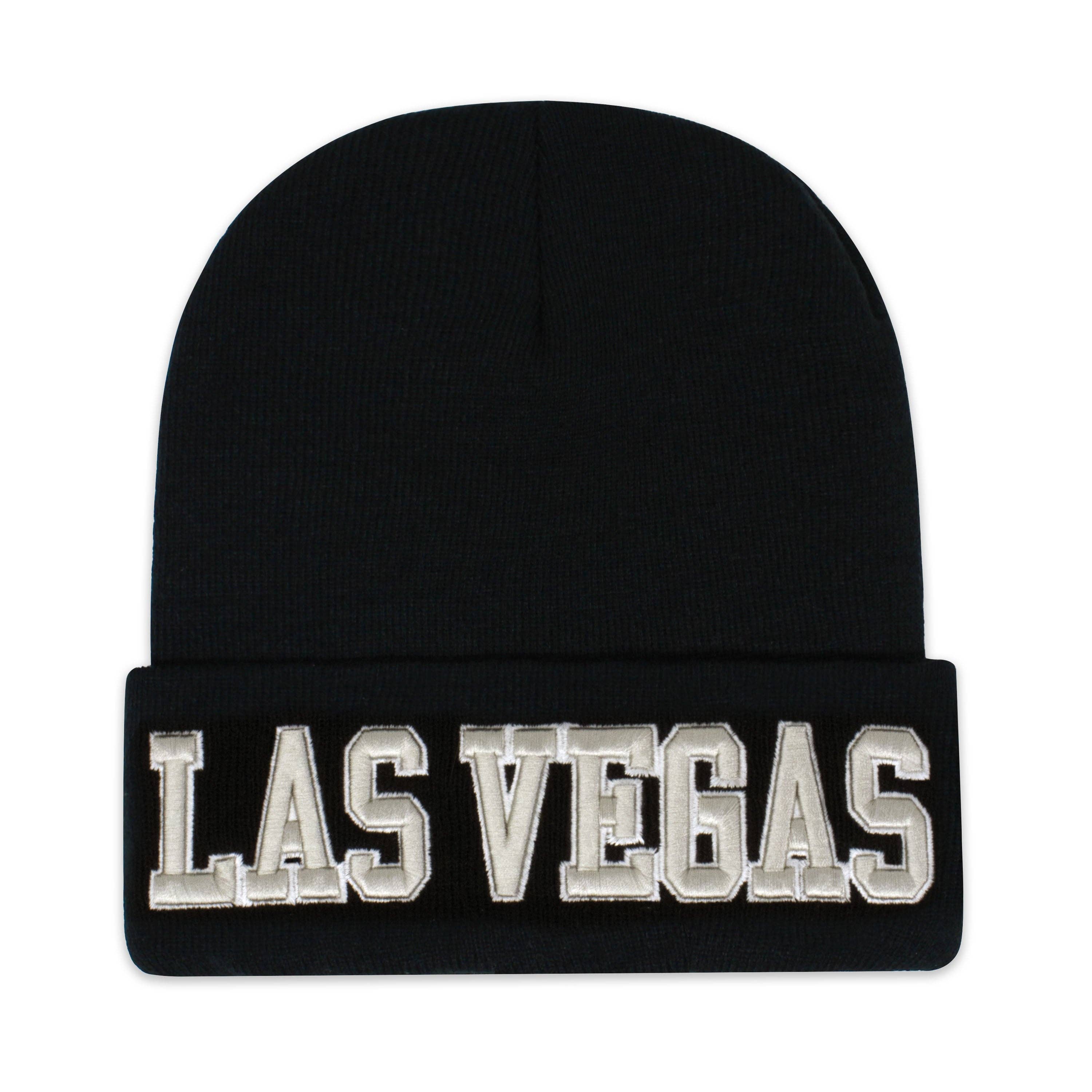 ChoKoLids - Vente Bonnet – unisexe - Bonnets noirs en tricot brodé 3D Football Sports Team City18