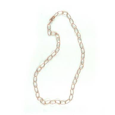 Copper 22 1/2″ Delicate Loop Chain Necklace for wholesale by Moosepablos, Inc.
