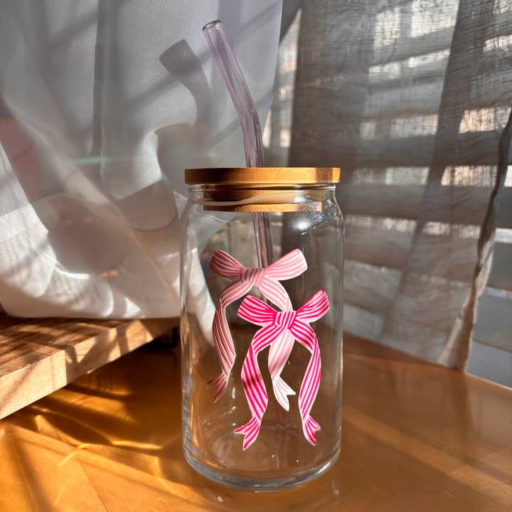 Verre à nœuds rayés, 16 oz pour la vente par Danielle's Dazzled Gifts