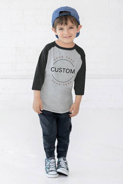 One Nine - Wholesale Screen Printed T-Shirt - Kids - Custom Toddler Baseball Fine Jersey Tee2