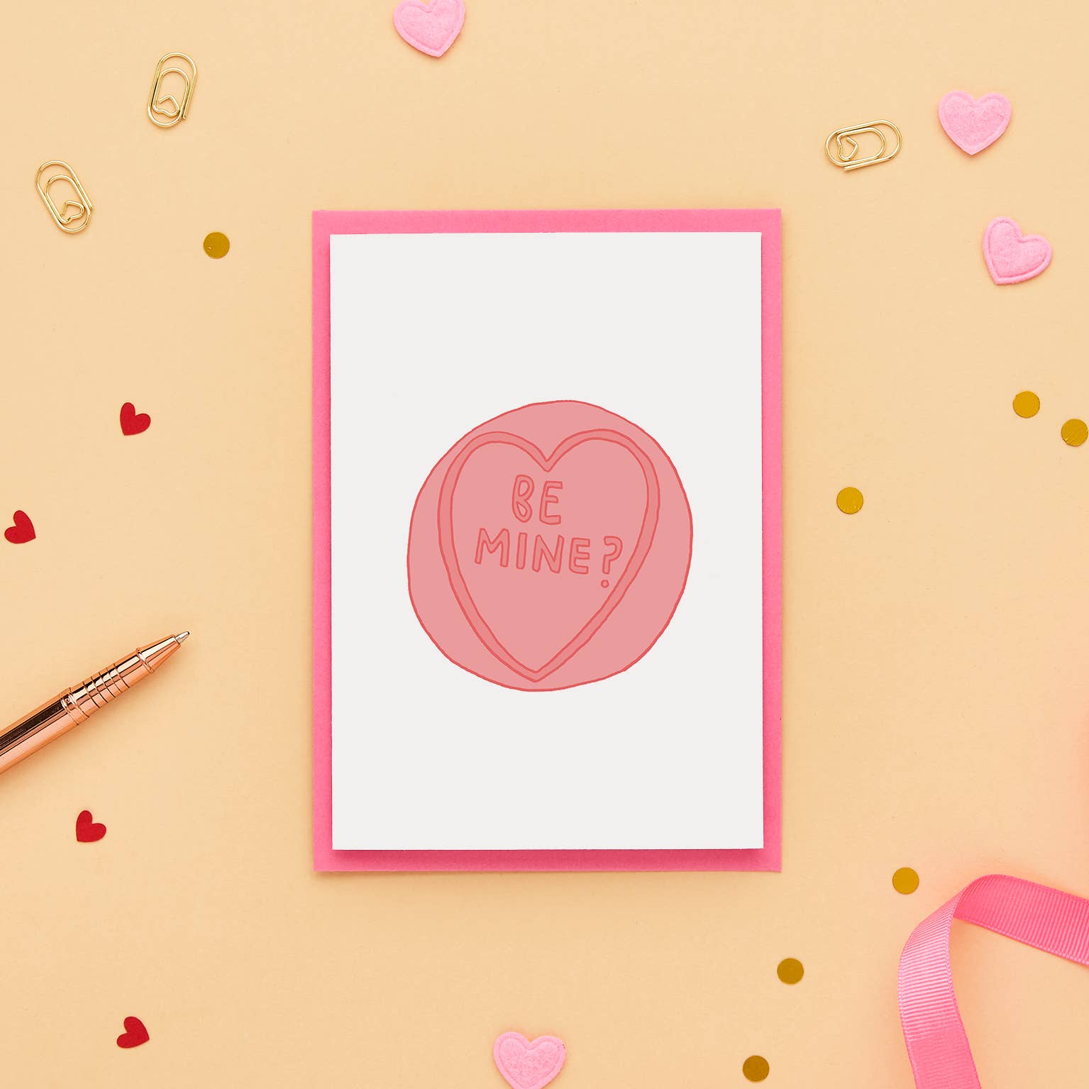 You've Got Pen On Your Face - Wholesale Valentine's Day Card - Love Hearts Greeting Card | Be Mine Valentines Card | Love1