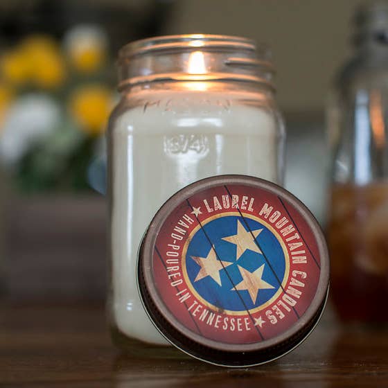 mason jar candle for wholesale by Laurel Mountain Candles