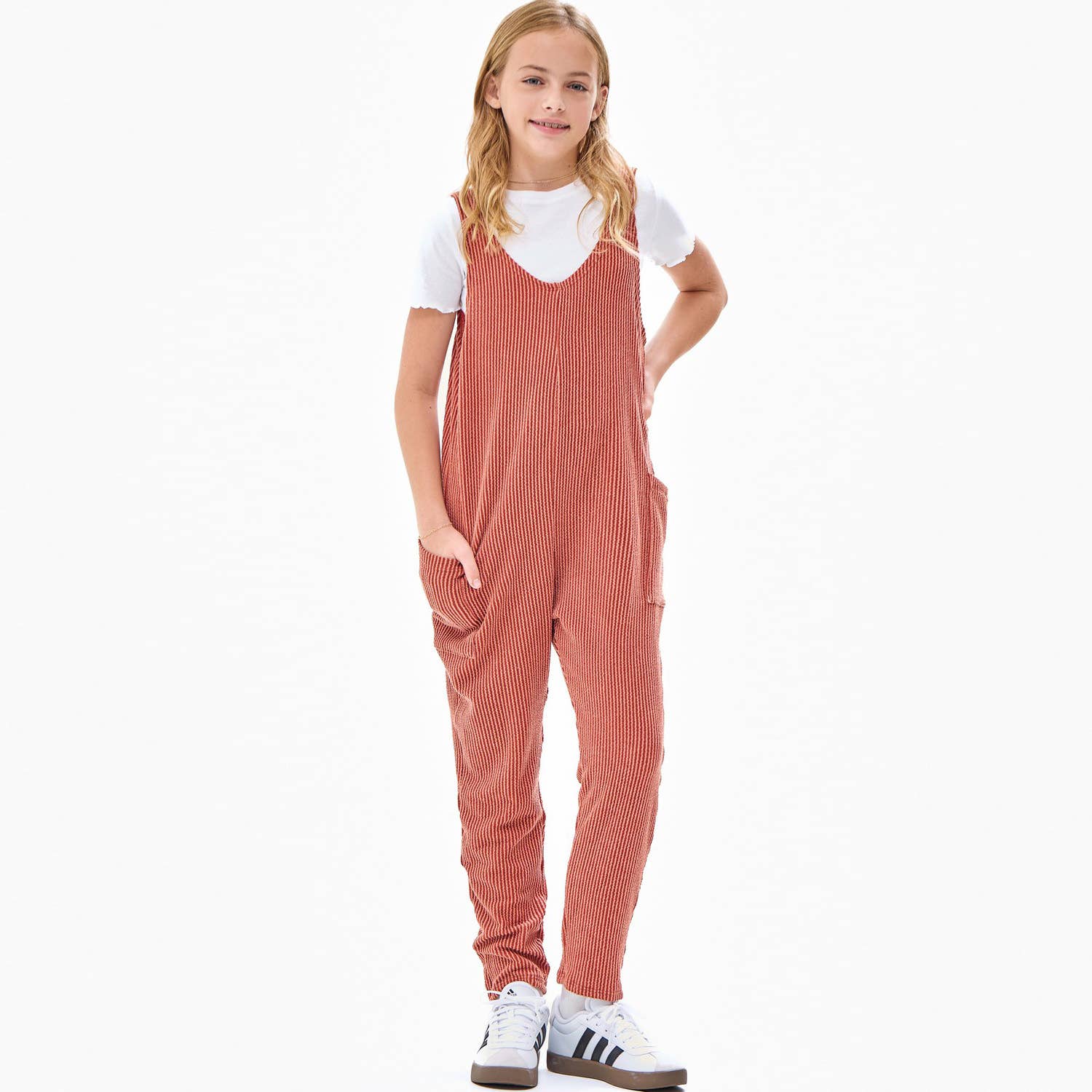 Good Girl - Wholesale Jumpsuit - Kids - Embossed Rib Sleeveless Jumpsuit /Overall /Onesie6