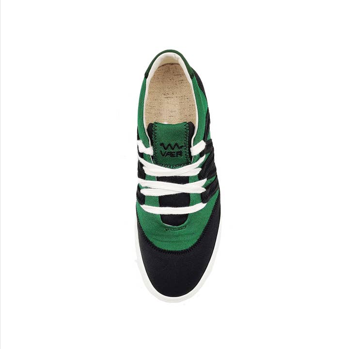 VAER - Wholesale Lifestyle Sneakers - Men's - Green White Phoenix Sustainable Sneaker — Circular&Upcycled4