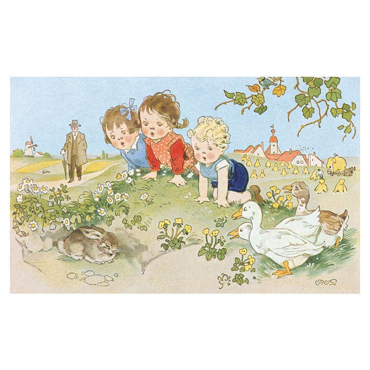 Rabbit postcard for wholesale by LUDOM EDITION