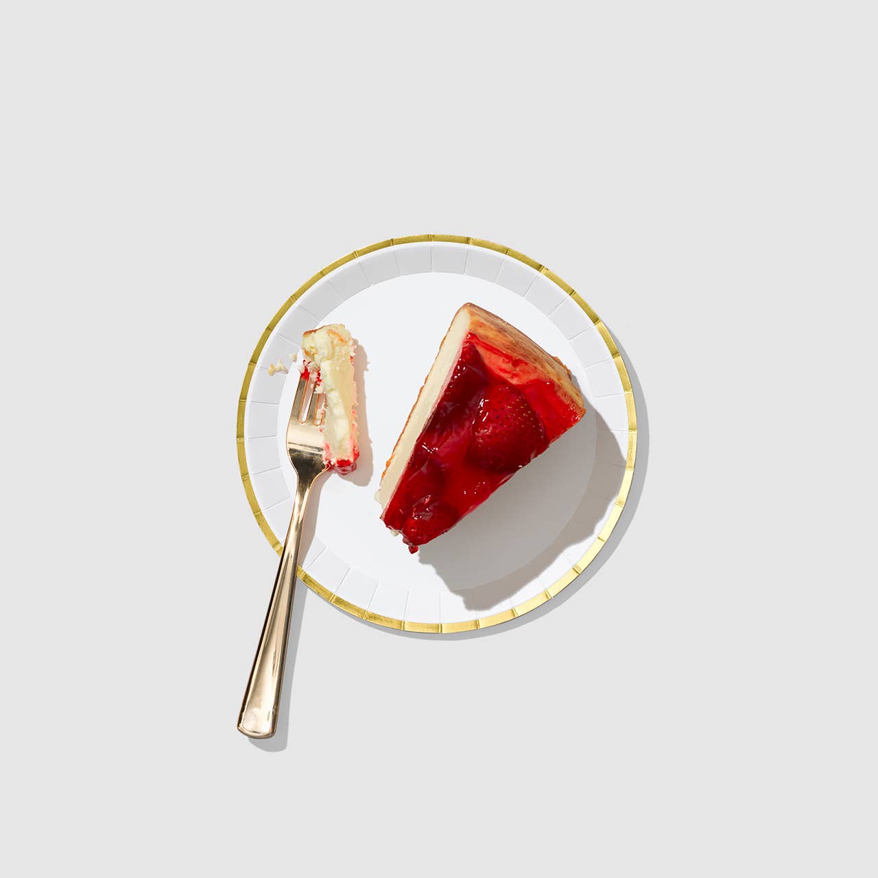 Coterie Party Supplies - Venta al por mayor Platos desechables - Platos de fiesta pequeños de papel blanco y dorado (10 por paquete)1